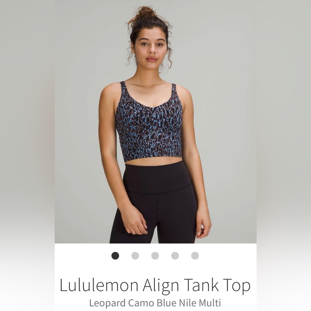 lululemon athletica Blue Nile Leopard Camo Cropped Tank